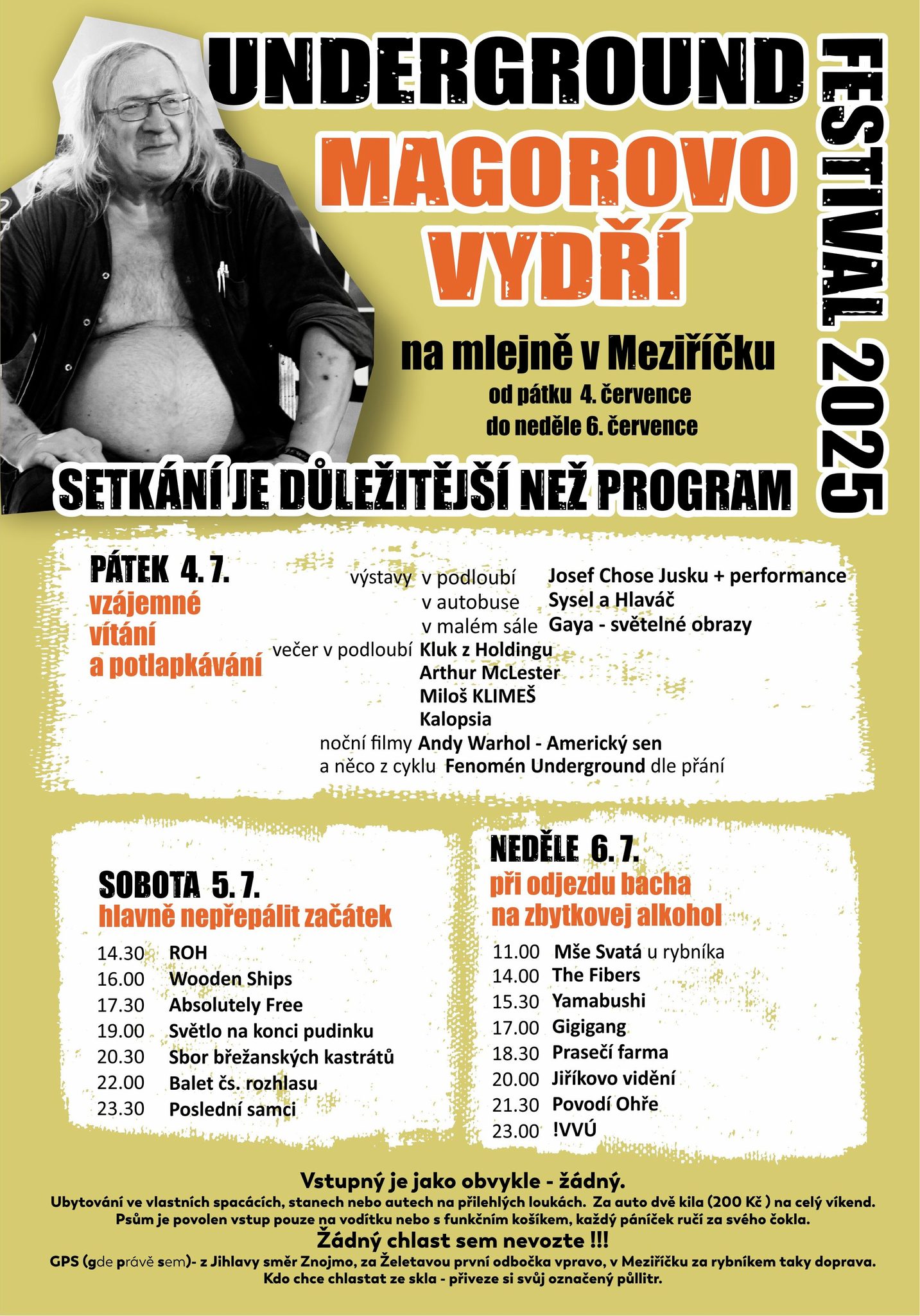 Plakát koncertu magorovo vydří